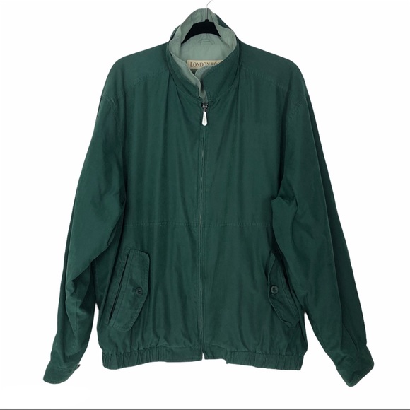 London Fog Other - London Fog green long sleeve zip winter coat large